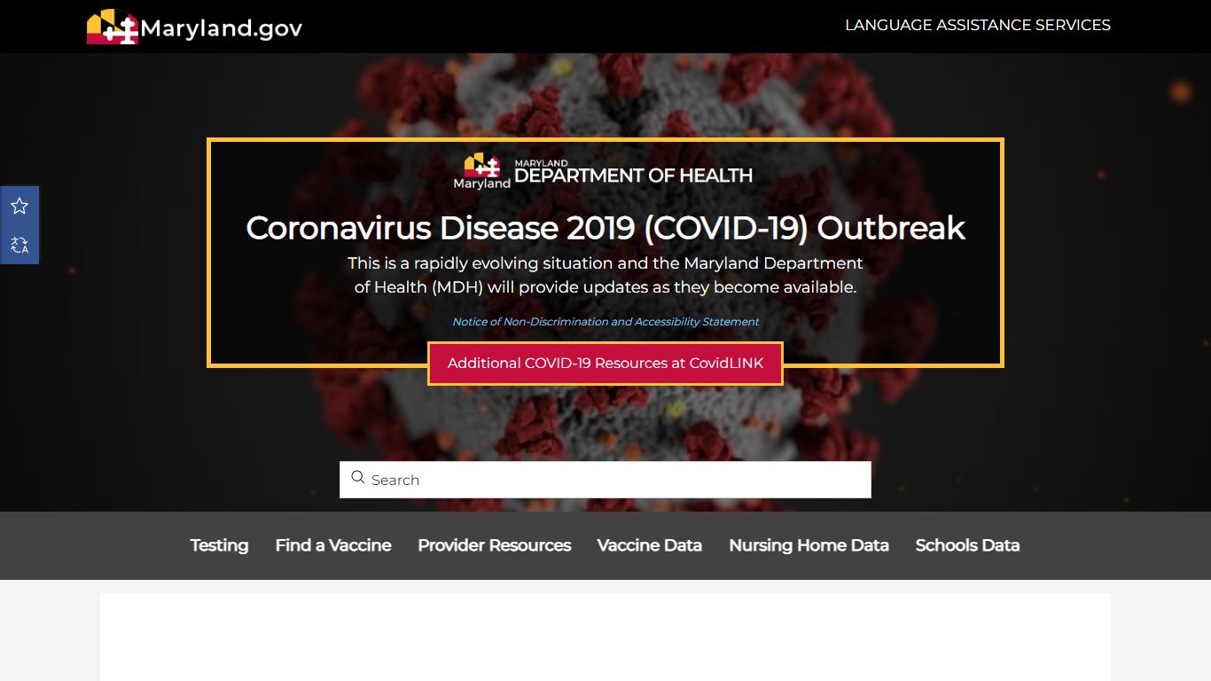 Coronavirus - Maryland Department of Health